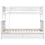 Structure de lit de jour en bois Wren avec clôture, style rustique, pin massif-747019996-770448040