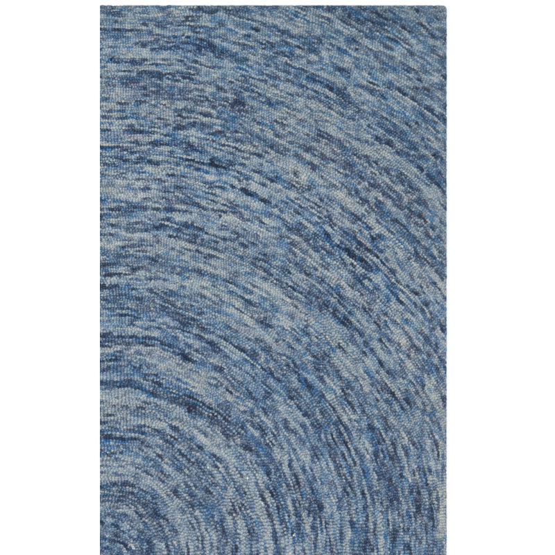 Ikat Hand Tufted Wool Abstract Rug, Runner 2'3" x 8'