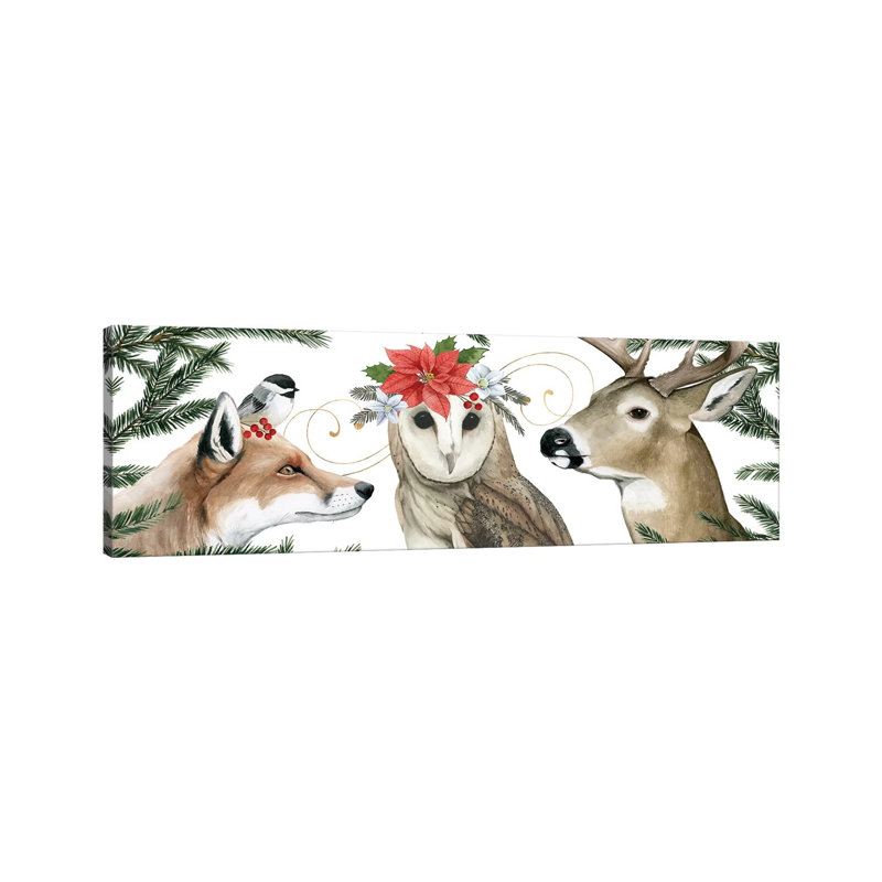Timberland Christmas Collection D by Grace Popp - Wrapped Canvas Panoramic Print, 152.4 cm H x 50.8 cm W x 3.175 cm D