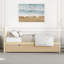 Tête de lit simple et pied de lit ultra-brillant avec lit gigogne-429650068