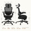 Chaise de bureau ergonomique noire Cablady-1558858988