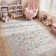 Kaldi Kaldi Oriental Botanical Floral Machine Washable Area Rug with Non-Slip Backing for Living Room, Dining Room, Bedroom