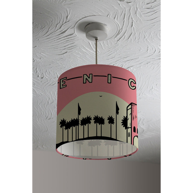 Cotton Drum Lamp Shade ( Uno ), 22cm H x 25cm W x 25cm D