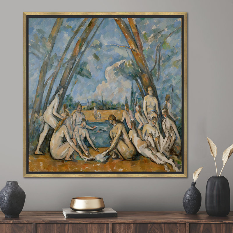 Print on Canvas, 20 cm H x 20 cm W, Gold Floater Framed