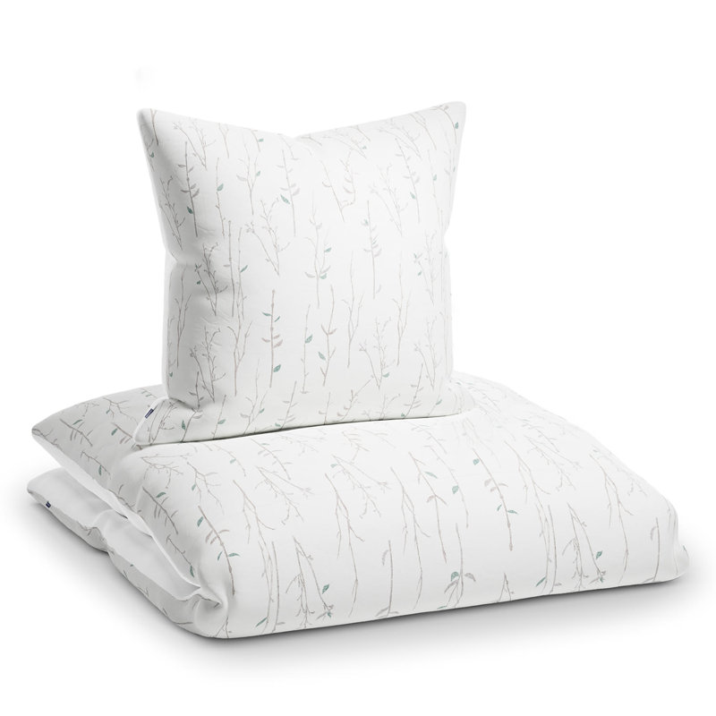 Polyester Flowered Duvet Cover Set with Pillow Shams