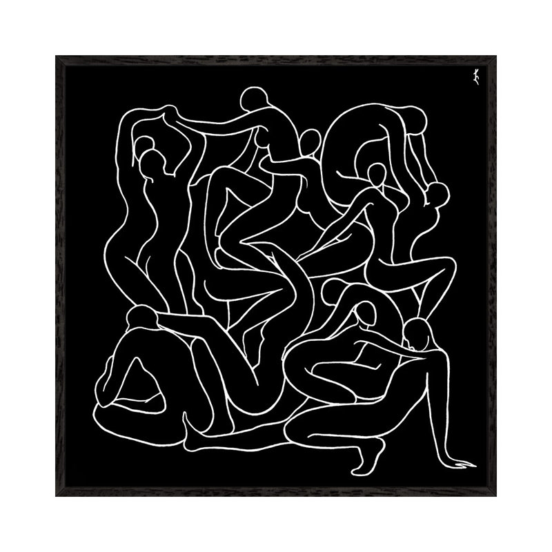 Fragile Construction by Lia Chechelashvili - Print on Canvas, Black Framed, 45.72 cm H x 45.72 cm W
