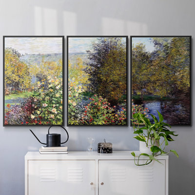 " The Corner Of The Garden At Montgeron, 1876 " 3 - Pieces