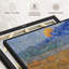 "Art mural gerbes de blé et lune montante"-344969848
