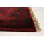 Tapis unique en laine noué à la main 3 pi 4 po x 5 pi nouvel âge en rouge / noir Ahnna