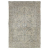 One-of-a-Kind Oriental Hand-Knotted Rectangle 6" x 9" Wool Area Rug in Beige/Ivory/Light Brown