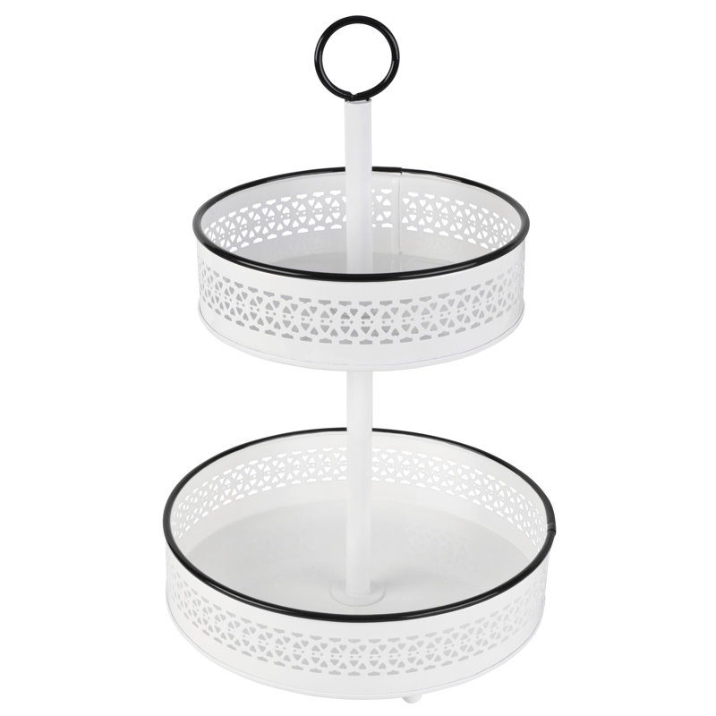 Panier à 2 niveaux Gourmet Basics par Mikasa Eden, 16,5 pouces