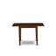 L'ensemble de salle à manger 5 pièces comprend une table de salle à manger rectangulaire avec Dropleaf et 4 chaises en bois d'acajou-1875101330-1875101331-1875101335