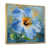 Toile avec cadre flottant or