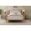 Structure de lit en bois massif de style traditionnel avec tête de lit tapissier capitonnée, sans sommier tapissier, grand-1101486378-1101486381