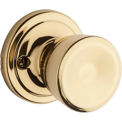 Abbey Half-Dummy Knob in Polished Brass