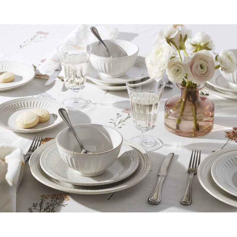 French Perle Groove All-Purpose Bowls, Set Of 4