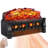 Adlena Electric Fireplace Log Set Heater with Remote Control, Realistic Flame&Ember Bed, Portable, Infrared, Overheating Safety System, 750W/1500W