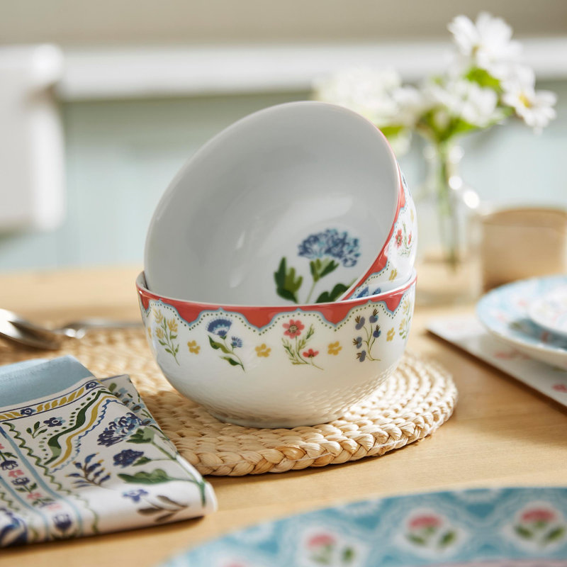 Boho Floral 500ml Pasta Bowl