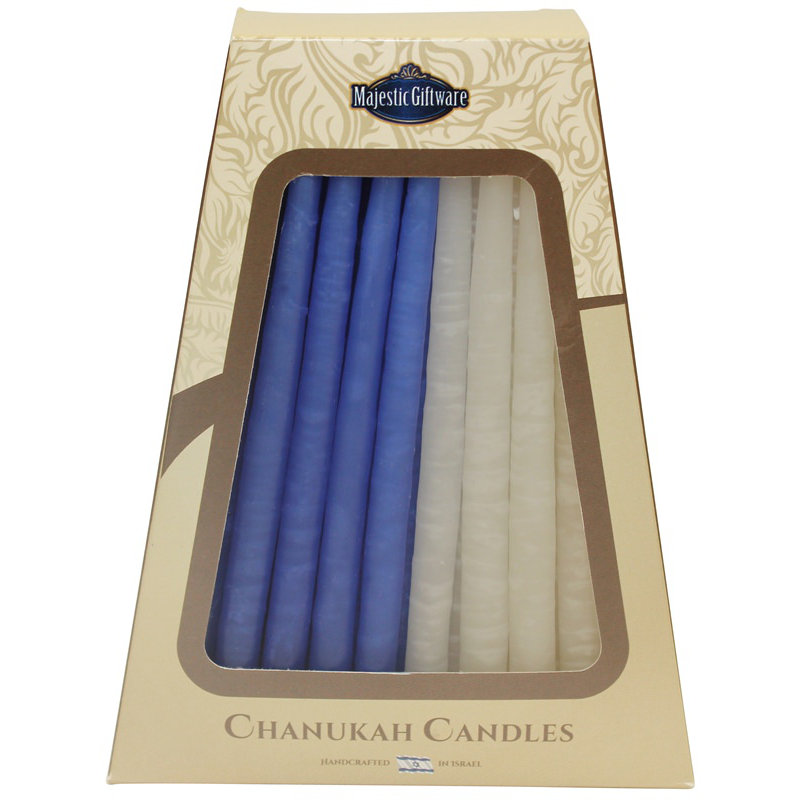 Lamp Lighters Safed Chanukah Candle, Blue