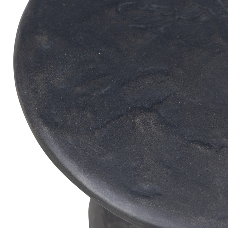 Cora End Table, Obsidian Concrete