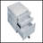 Silver 3-Drawer File Cabinet