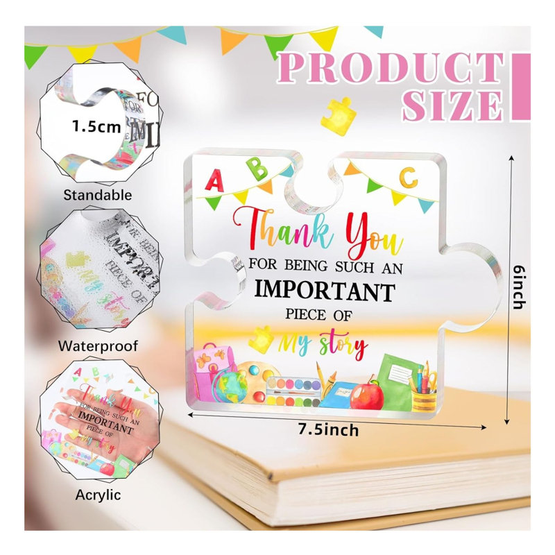 Cadeau de presse-papier en cristal Teacher