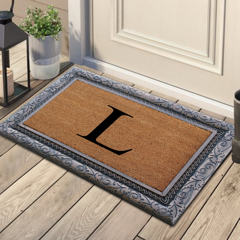 Tapis d’extérieur antidérapant anti-dérapant 36" x 24" en caoutchouc et coco Mazama, L