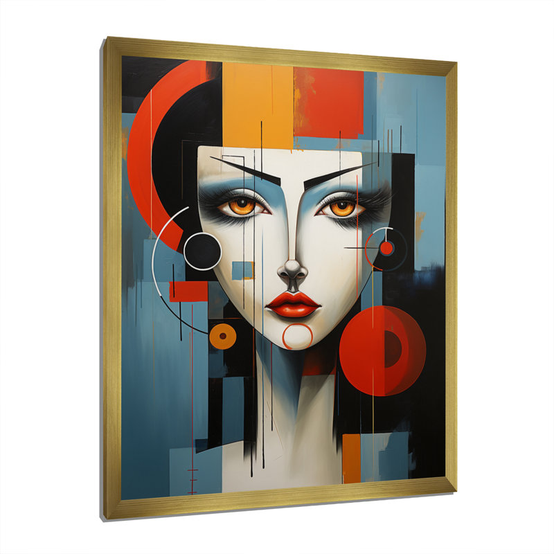 «Constructivism Emphasises The Intégrative I», reproduction d'art sur toile, Or, H 20 po x l 12 po x P 1 po