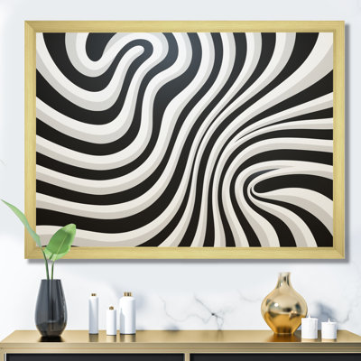 Noir blanc noir blanc optique de rêve sur toile
