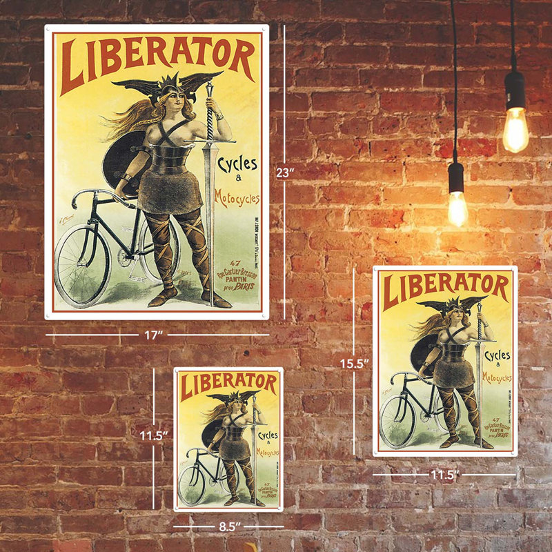 «Liberator Motorcycles», impression sur métal