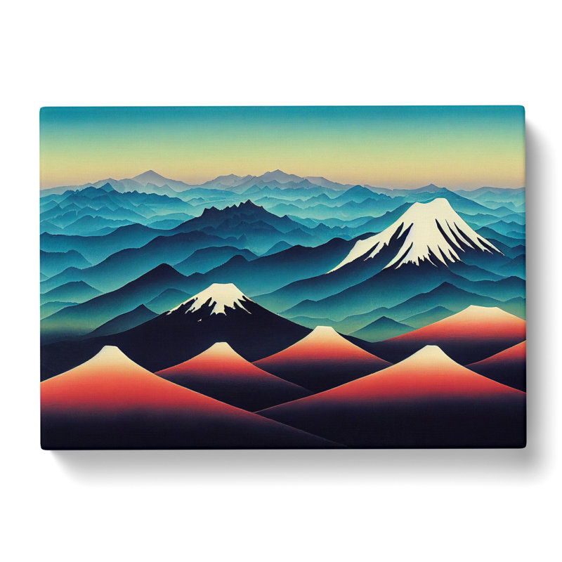 Japanese Mountain Sunrise Vol.4 - Wrapped Canvas, 50cm H x 76cm W x 3cm D