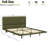 Modern Floating Bed Frame With Remote - Controlled Led , Full Size, Pu Leather Upholstery, Smooth Installation Easy To Follow Assembly