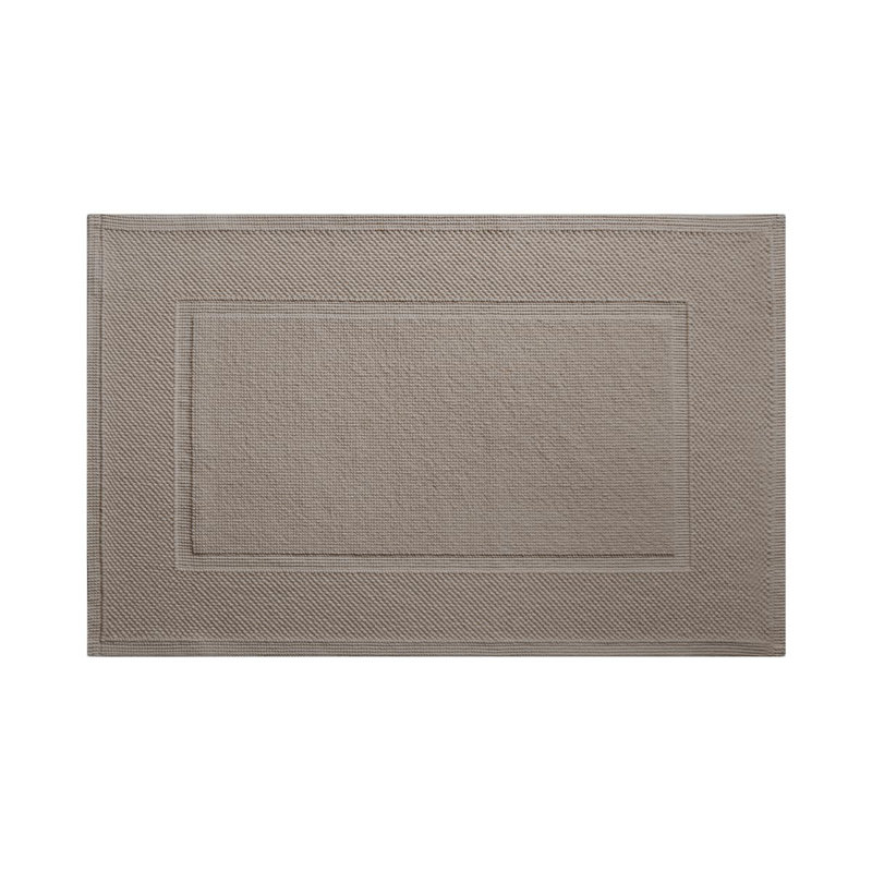 Eden Rectangle Bath Mat, 1" H x 24" W x 35" L, Stone
