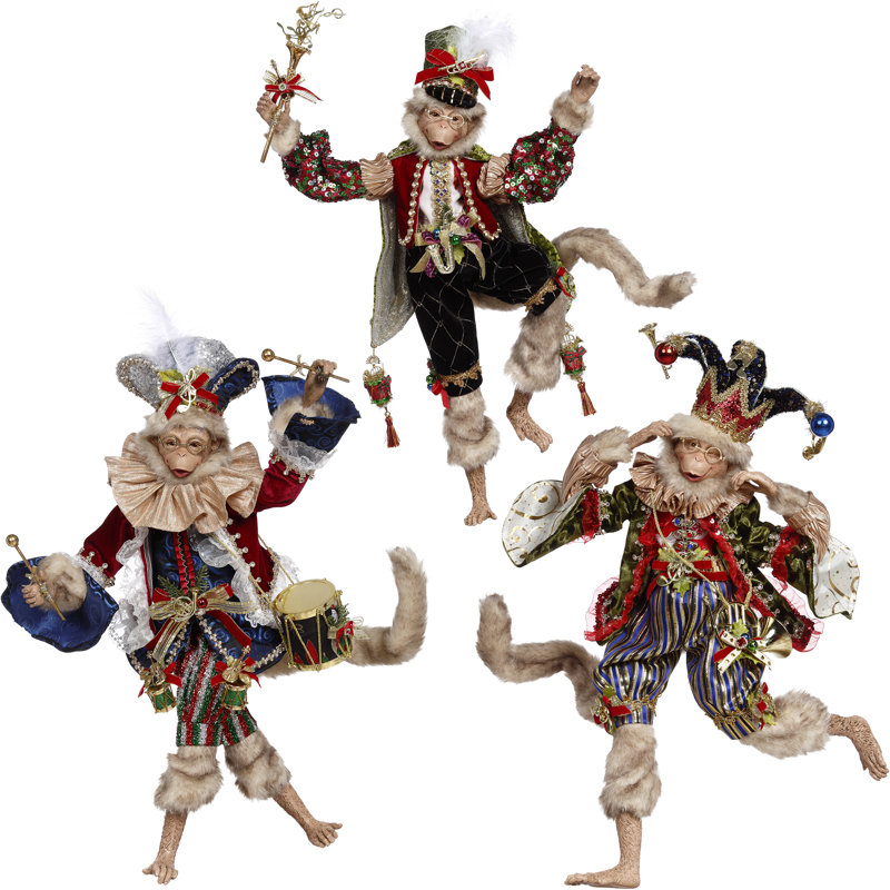 Magical Musical Monkey, Set Of 3, Large - 22 To 25 Inches