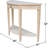 Half Moon Console Table With Drawer And Lower Shelf, Unfinished Wood Design For Versatile Home Decor