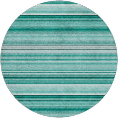 Premium Machine Washable Dream Shag ADS529 Striped Rug