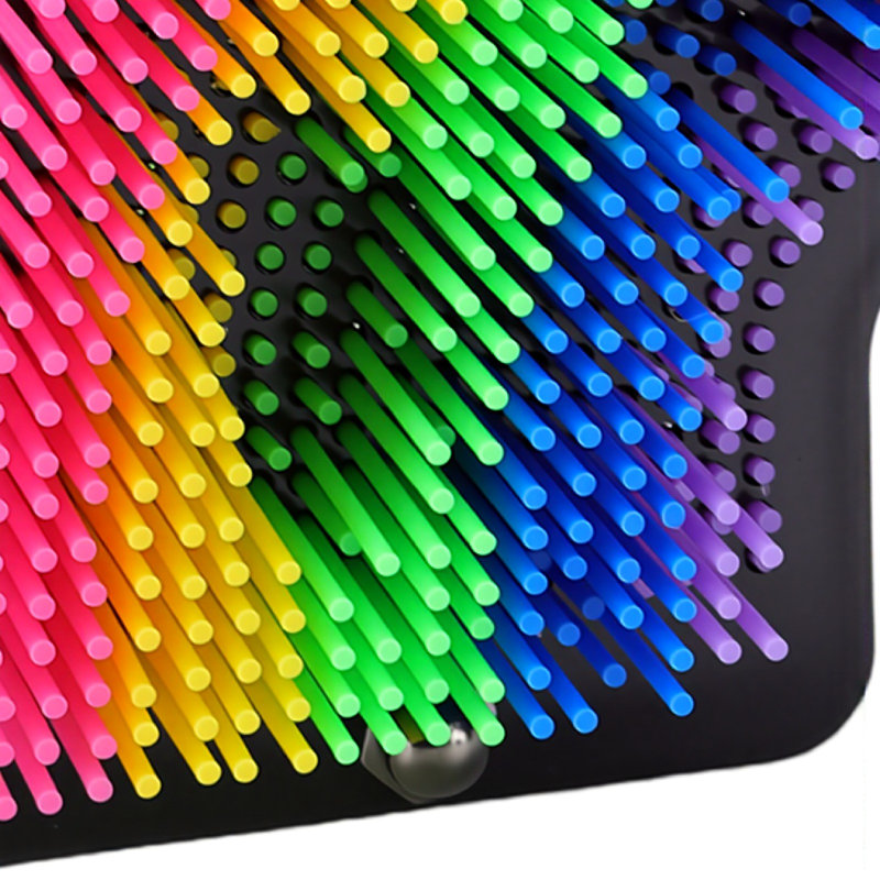 3D pin art jouet en plastique amusant créatif unique planche de palmier sensorielle pour enfants adultes colorés
