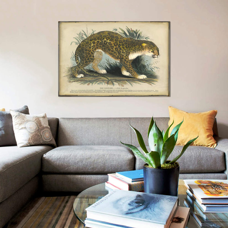 " Leopard " by PI Collection, 26" H x 40" W x 1.5" D, No Mat, Wrapped Canvas