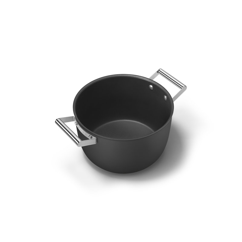 SMEG Casserole Dish w/ Lid, Black, 8.1365 qt.