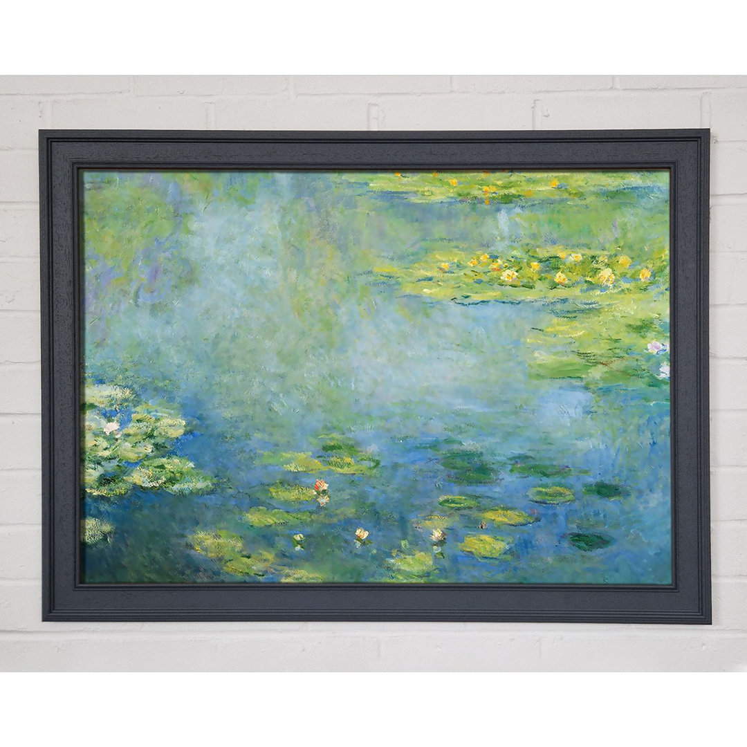 Gerahmtes Leinwandbild Monet Waterlilies