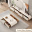 Meuble télé moderne en bois manufacturé blanc-1931479844