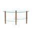 Table basse ovale en verre transparent-45242070