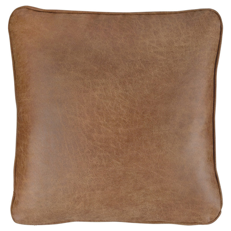  Housse et insert de coussin carré en similicuir