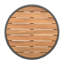 Table basse d'extérieur en corde de rotin et bois d'acacia - Mobilier de balcon de patio pour le jardin, la cour et le balcon-2120343711