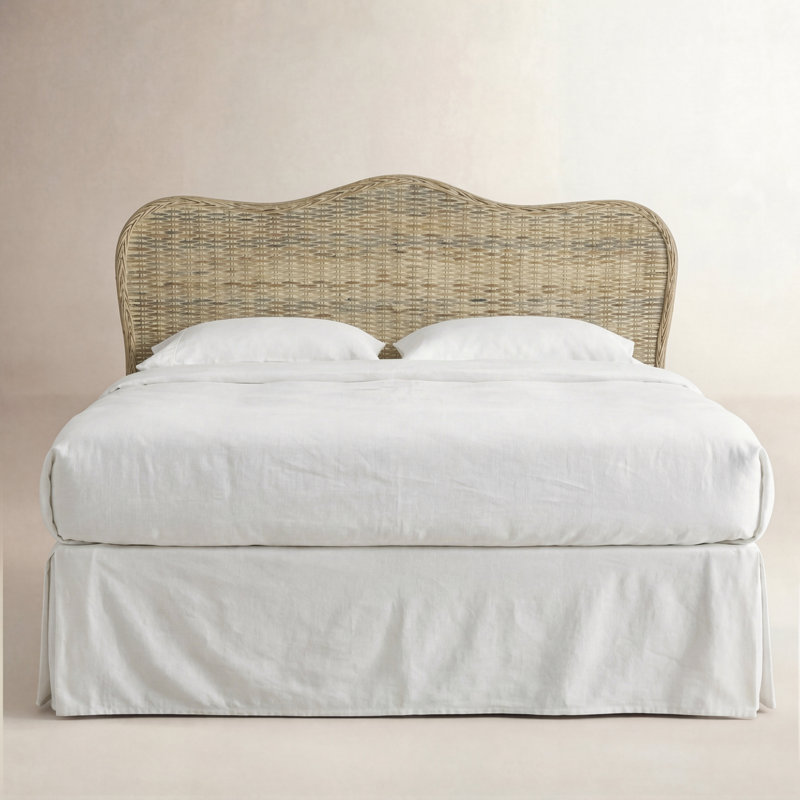 Litchford Headboard, Queen, White Washed
