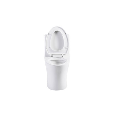 Gloss White Toilet For Bathroom. Water Saving, Comfortable. Seat. Elongated Bowl. 1/1.60 , 1000 Gram Flushing Score. Compliant Glossy Toilet. Water, Comfortable Height. Bowl Bathroom Use.