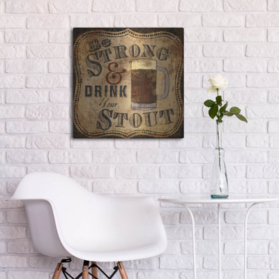 August Grove® «Strong And Stout» par Art Licensing Studio, art mural en métal