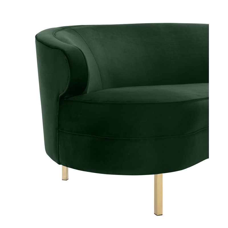 Canapé Tov Furniture, Velours vert boisé