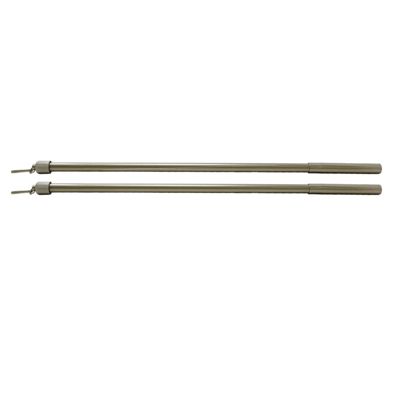 Accessoire de quincaillerie à tringle à tringle ajustable Perlman, Étain