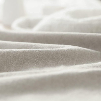 Stonewashed Cotton Solid Color Duvet Cover Set